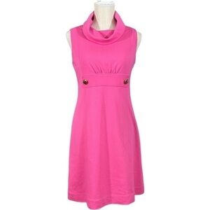 LILLY PULITZER sleeveless cowl neck bubble gum pink dress